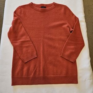 Talbots Cashmere Audrey sweater, women's Medium, Pumpkin color